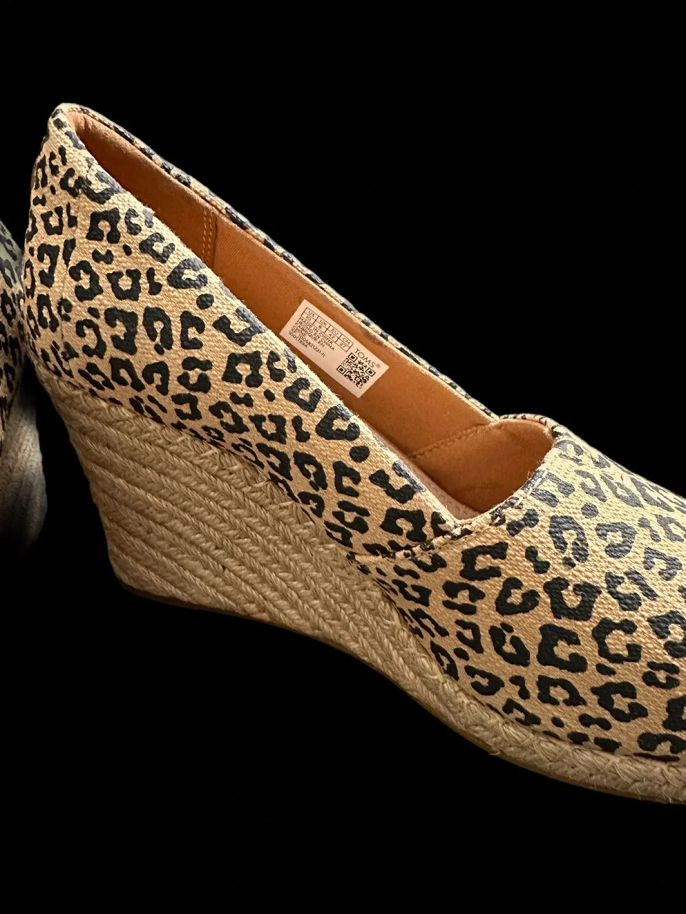 TOMS Michelle Wedge Espadrilles Size 10 NWOT
